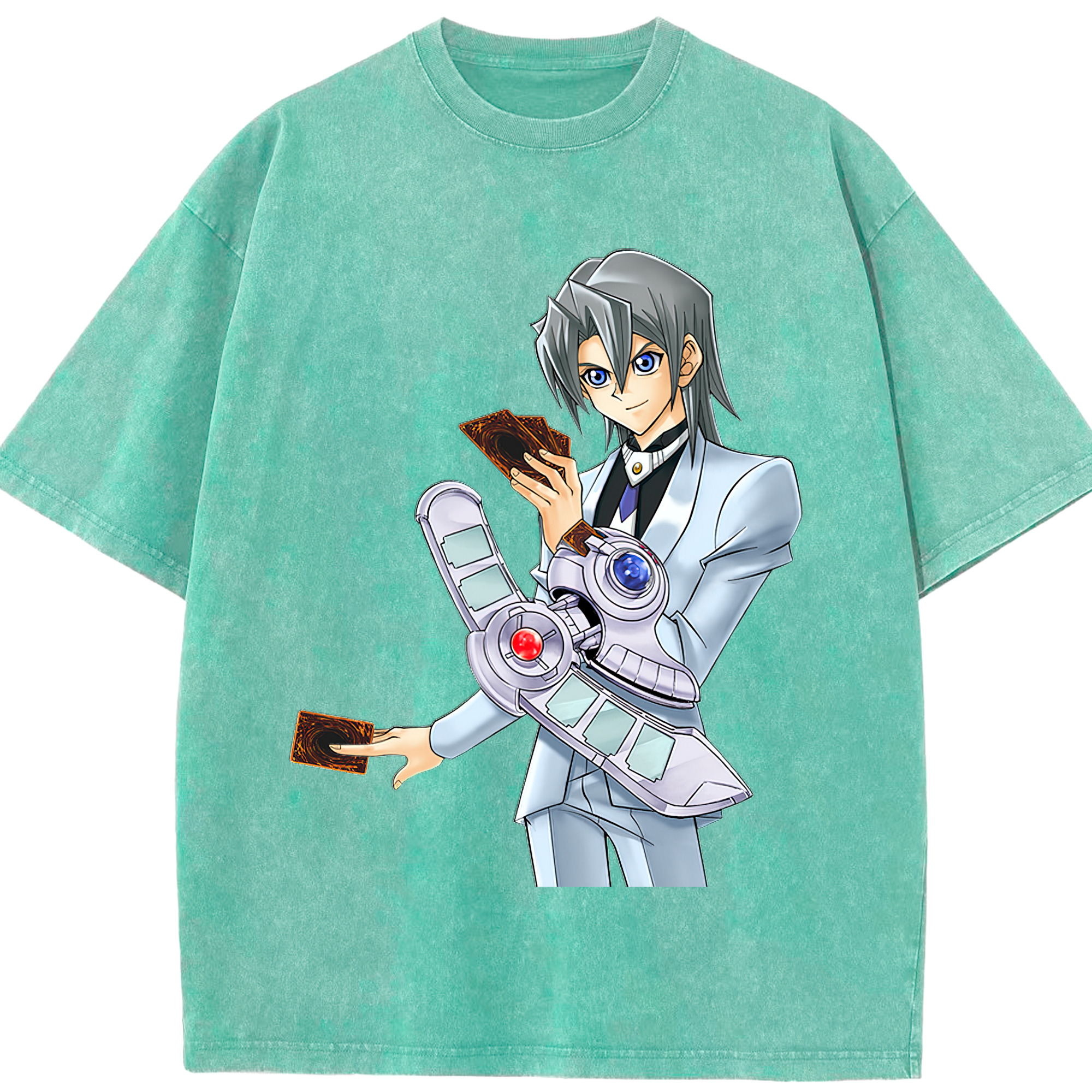 （画像用） 遊☆戯☆王 Yu-Gi-Oh! 綿100% ヴィンテージ風 半袖Tシャツ（フロントプリント）